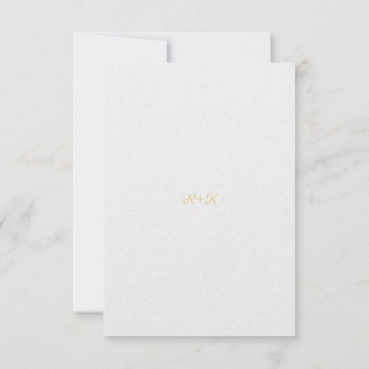 Faire-part de mariage indienne hindou simple (Dos)