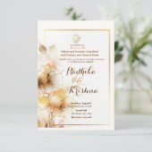 Faire-part de mariage indienne hindou simple (Debout devant)