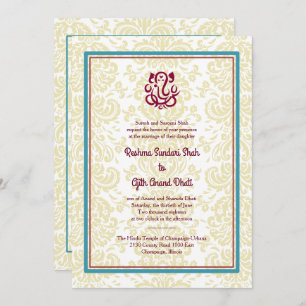 Faire-part de mariage indou