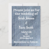 Faire-part de mariage industriel Cowboy (Devant)