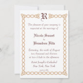 Faire-part de mariage infini (Devant)