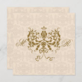 Faire-part de mariage initial de Carré de crèmes e (Devant / Derrière)