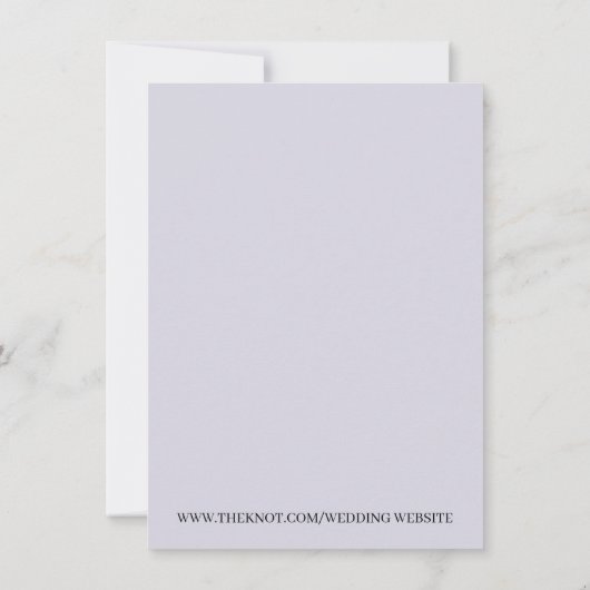 Faire-part de mariage initial moderne (Dos)