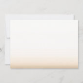 Faire-part de mariage initiale sculptée dans l'arb (Dos)