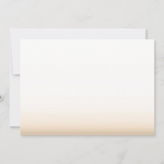 Faire-part de mariage initiale sculptée dans l'arb (Dos)