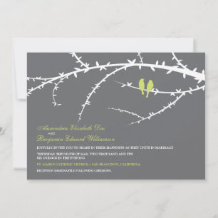 Faire-part de mariage Inséparable (chaux)