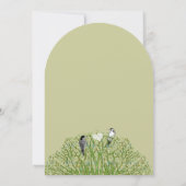 Faire-part de mariage Inséparable Green Swirl Tree (Dos)