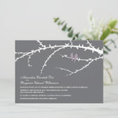 Faire-part de mariage Inséparable (lavande) (Debout devant)