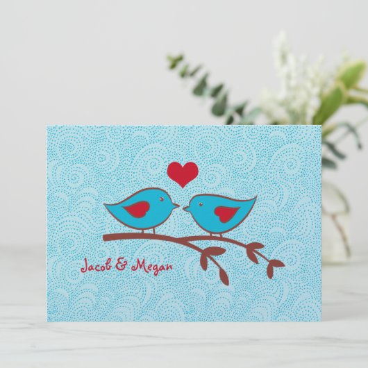 Faire-part de mariage Inséparable Modèle (Debout devant)