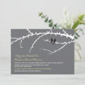 Faire-part de mariage Inséparable (noir) (Debout devant)