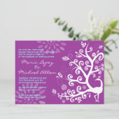 Faire-part de mariage Inséparable Peacock (Debout devant)