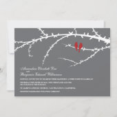 Faire-part de mariage Inséparable (rouge) (Devant)