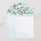 Faire-part de mariage Inséparable rustique Mint (Devant / Derrière)