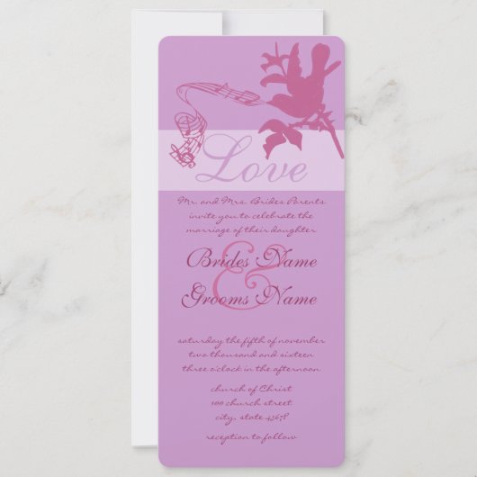 Faire-part de mariage Inséparable vintage (Devant)