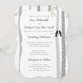 Faire-part de mariage Inséparables 5,5 po x 8,5 po (Devant / Derrière)