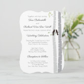 Faire-part de mariage Inséparables 5,5 po x 8,5 po (Debout devant)