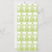 Faire-part de mariage Inséparables Apple Green (Dos)