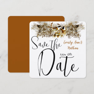 Faire-part de mariage Inséparables forestiers