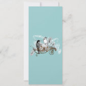 Faire-part de mariage Inséparables vintages (Dos)