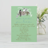 Faire-part de mariage Inséparables vintages (Debout devant)