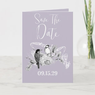 Faire-part de mariage Inséparables vintages
