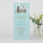 Faire-part de mariage Inséparables vintages (Debout devant)