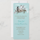 Faire-part de mariage Inséparables vintages (Devant)