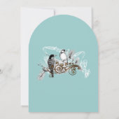 Faire-part de mariage Inséparables vintages (Dos)