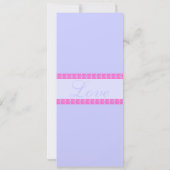 Faire-part de mariage Inséparables vintages (Dos)