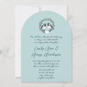 Faire-part de mariage Inséparables vintages (Devant)