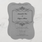 Faire-part de mariage inspiré de Poe (Devant / Derrière)