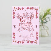 Faire-part de mariage inspiré du Tarot  (Debout devant)