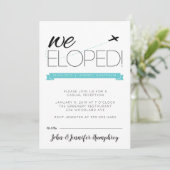 Faire-part de mariage intime et invitation à la ré (Debout devant)