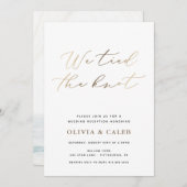 Faire-Part de Mariage Intime 'Nous avons noué le n (Devant / Derrière)