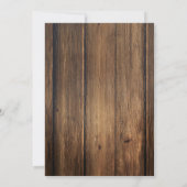 Faire-part de Mariage Intime Rustique avec Feuilla (Dos)