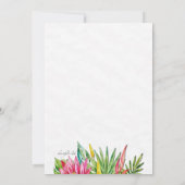 Faire-part de mariage intime sur un arrangement tr (Dos)