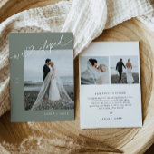 Faire-part de mariage intimiste SAGE Minimalist He