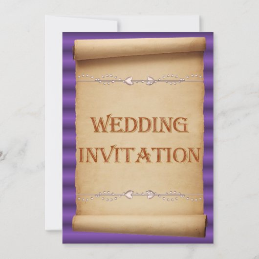 Faire-part de mariage. Invitation à un mariage (Devant)