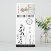 Faire-part de mariage- Invitation de laissez-passe (Debout devant)