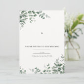 Faire-part de mariage | Invitation imprimable pers (Debout devant)