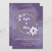 Faire-part de mariage, Invitations Acryliques (Devant / Derrière)