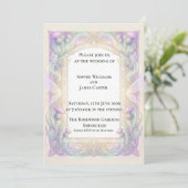 Faire-part de mariage Iridescent Chardon (Debout devant)
