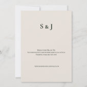 Faire-part de mariage Iridescent Chardon (Dos)