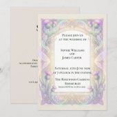 Faire-part de mariage Iridescent Chardon (Devant / Derrière)