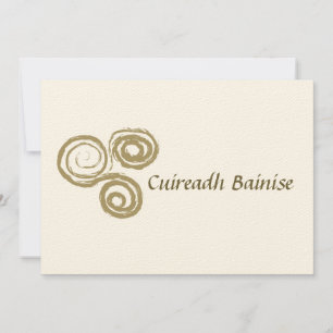 Faire-part de mariage irlandais