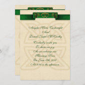 Faire-part de mariage irlandais (Devant / Derrière)