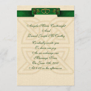faire-part de mariage irlandais