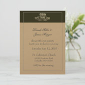 Faire-part de mariage irlandais de Claddagh (Debout devant)