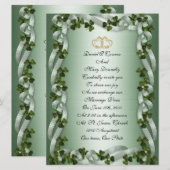 Faire-part de mariage irlandaise (Devant / Derrière)