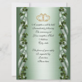 Faire-part de mariage irlandaise (Dos)